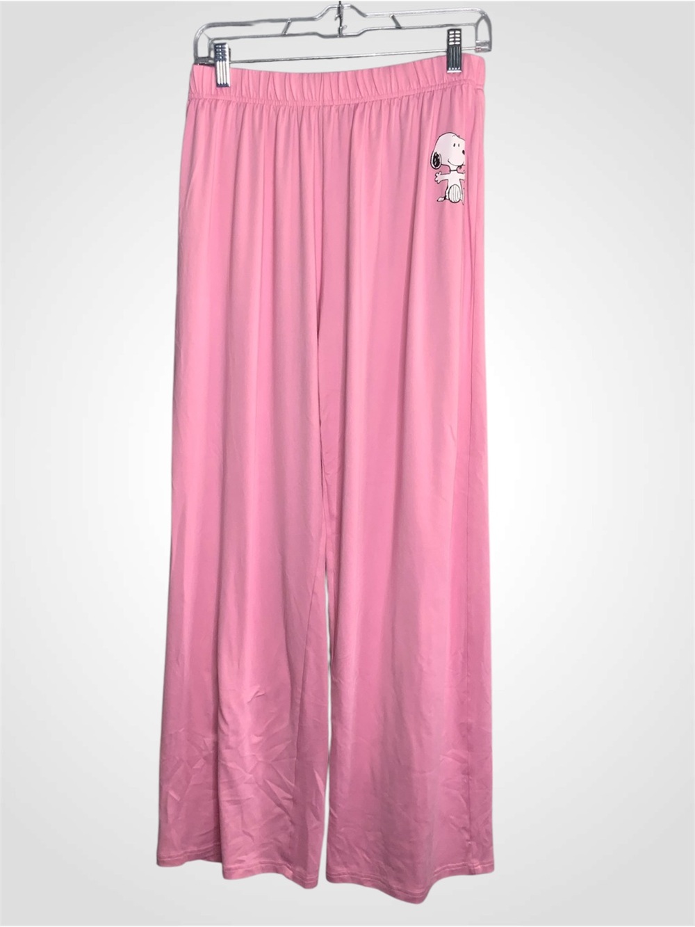 munki munki Pink Snoopy Wide Leg Pajama Pants - Large